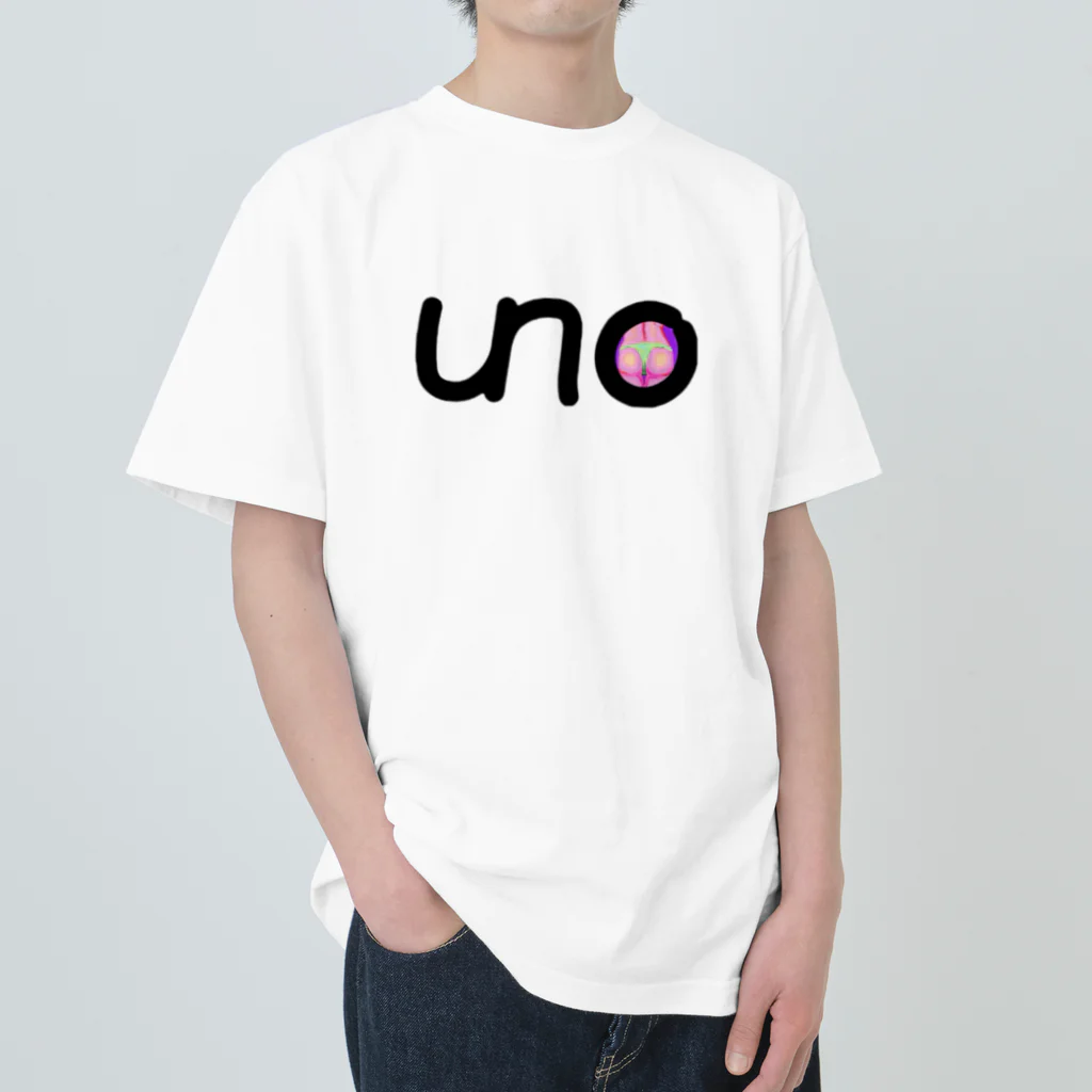 unoのUNOロゴ×ドットビキニヒップ ヘビーウェイトTシャツ