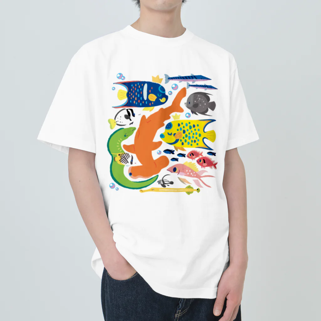 みなとまち層のキング&クイーンエンゼルフィッシュ Heavyweight T-Shirt