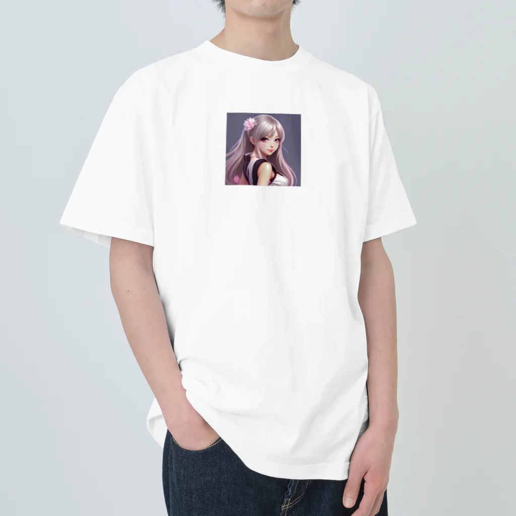 KSK SHOPのセクシー美少女アイドル Heavyweight T-Shirt