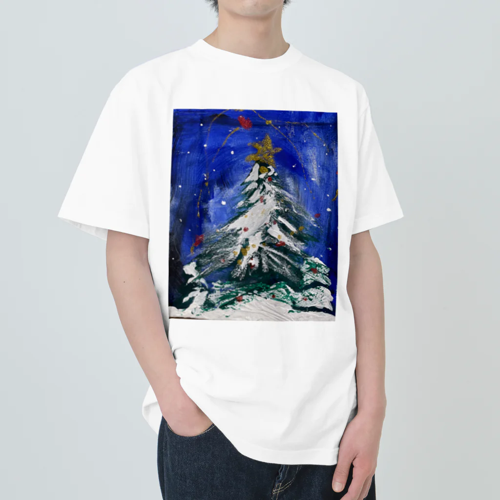 2oshareのキラキラツリー Heavyweight T-Shirt