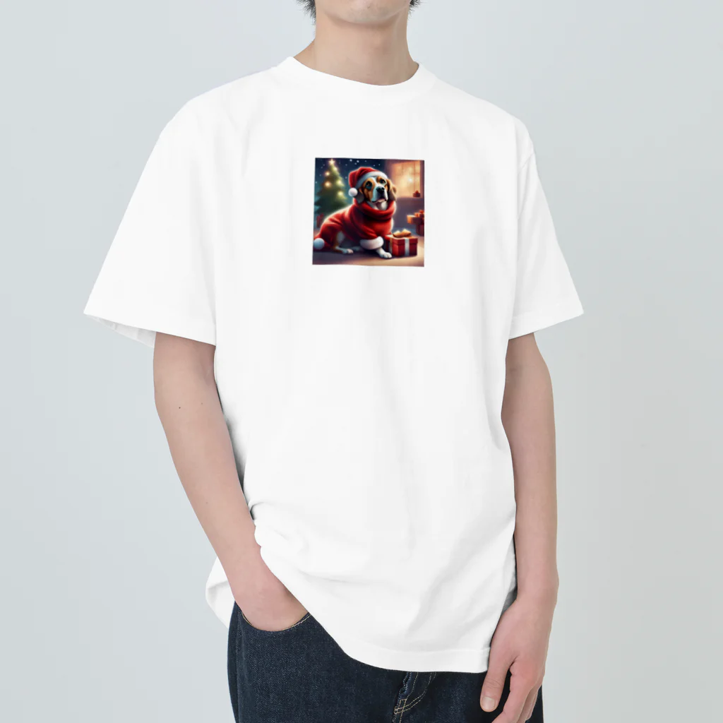 バルフィッシュのサンタコスチュームのワンちゃんグッズ Heavyweight T-Shirt