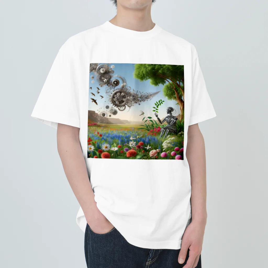 uminosobakaraのメカニカルネイチャー Heavyweight T-Shirt