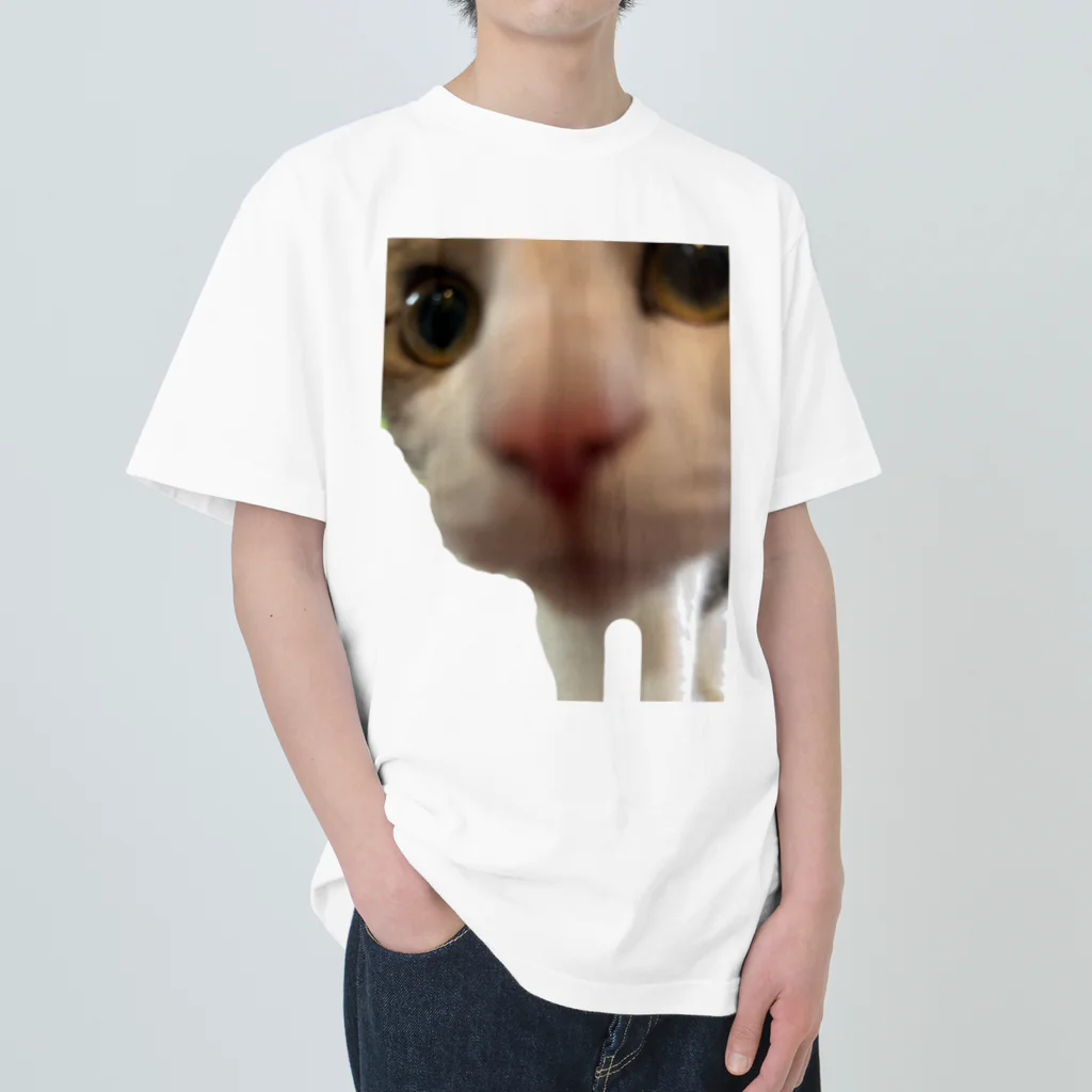 いやし猫　ふぁにーきゃっとのいやし猫　無限ちゃん Heavyweight T-Shirt