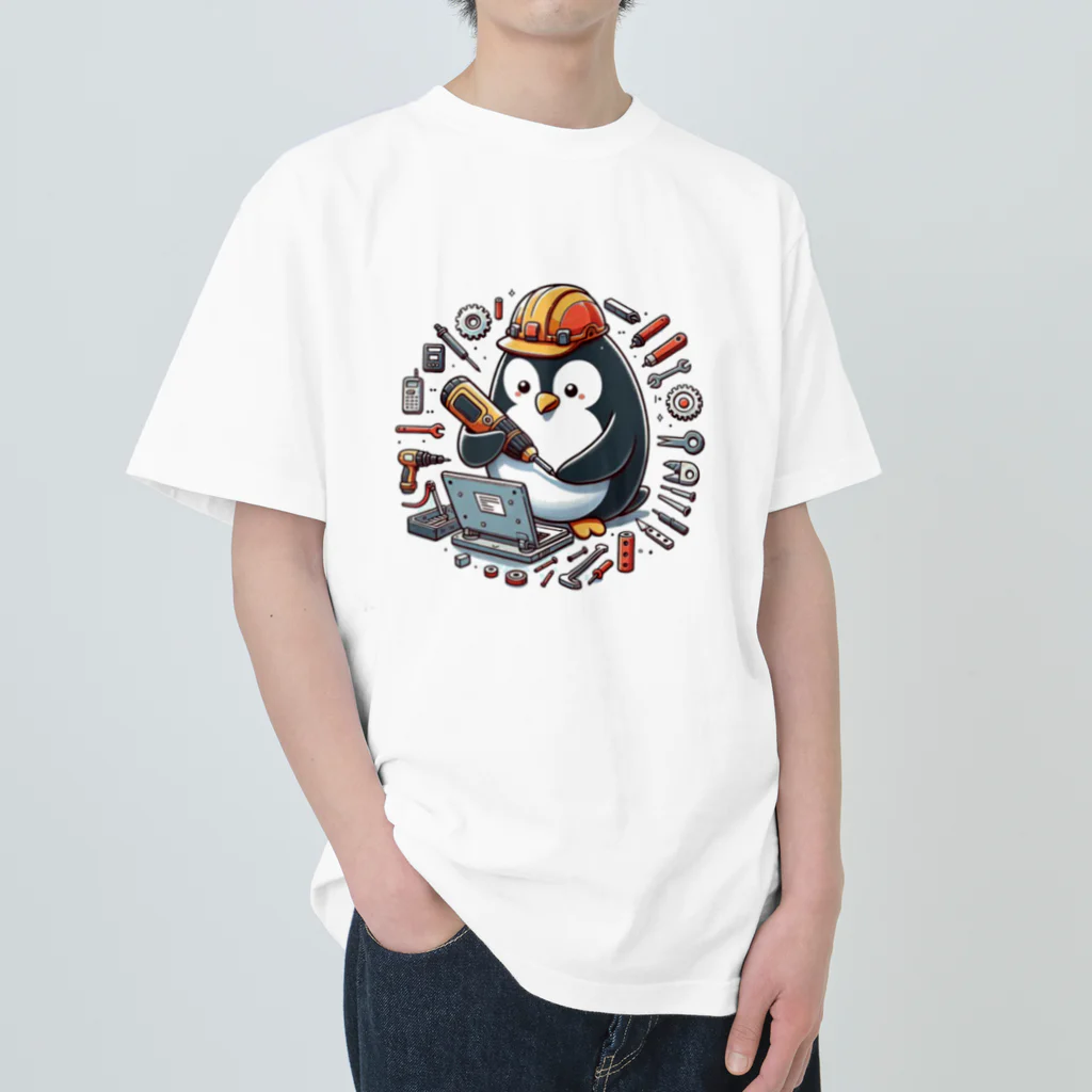 ちょこりっちの働くペンギン Heavyweight T-Shirt