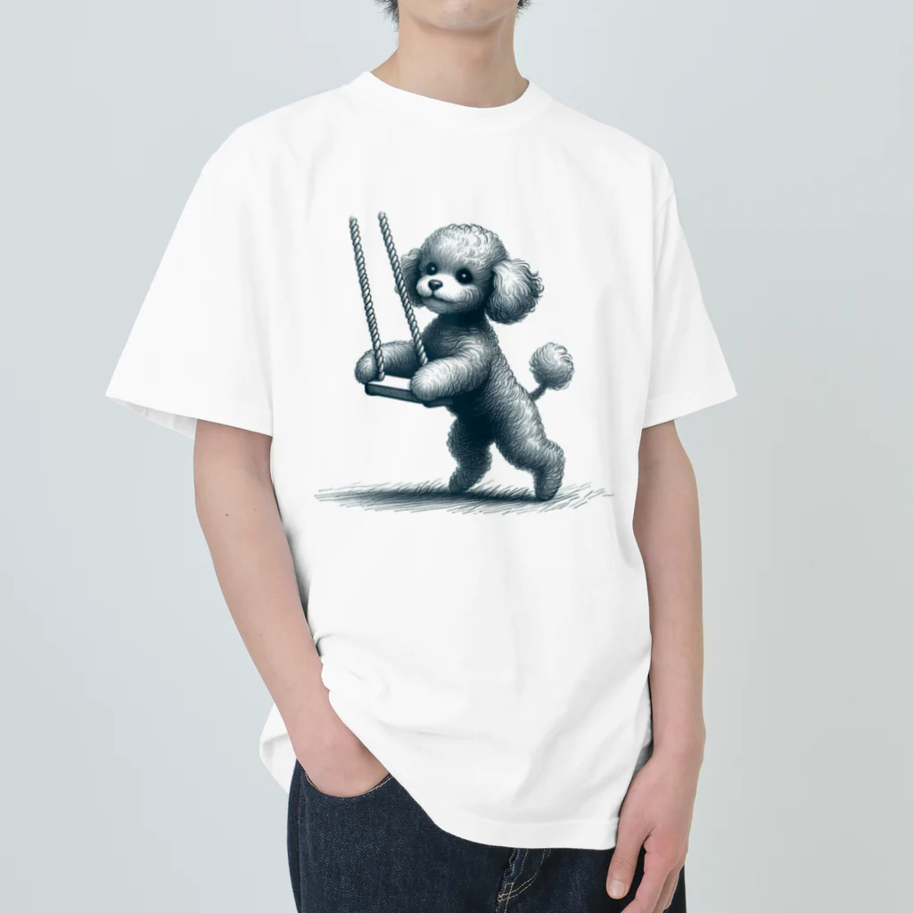 TABO1192のトイプードルのひかるくん(シンプルバージョン) Heavyweight T-Shirt