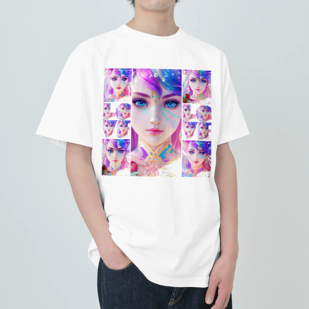 💖宇宙整体♪🌈♪こころからだチャンネル♪💖のuniversal mermaid REINA Heavyweight T-Shirt