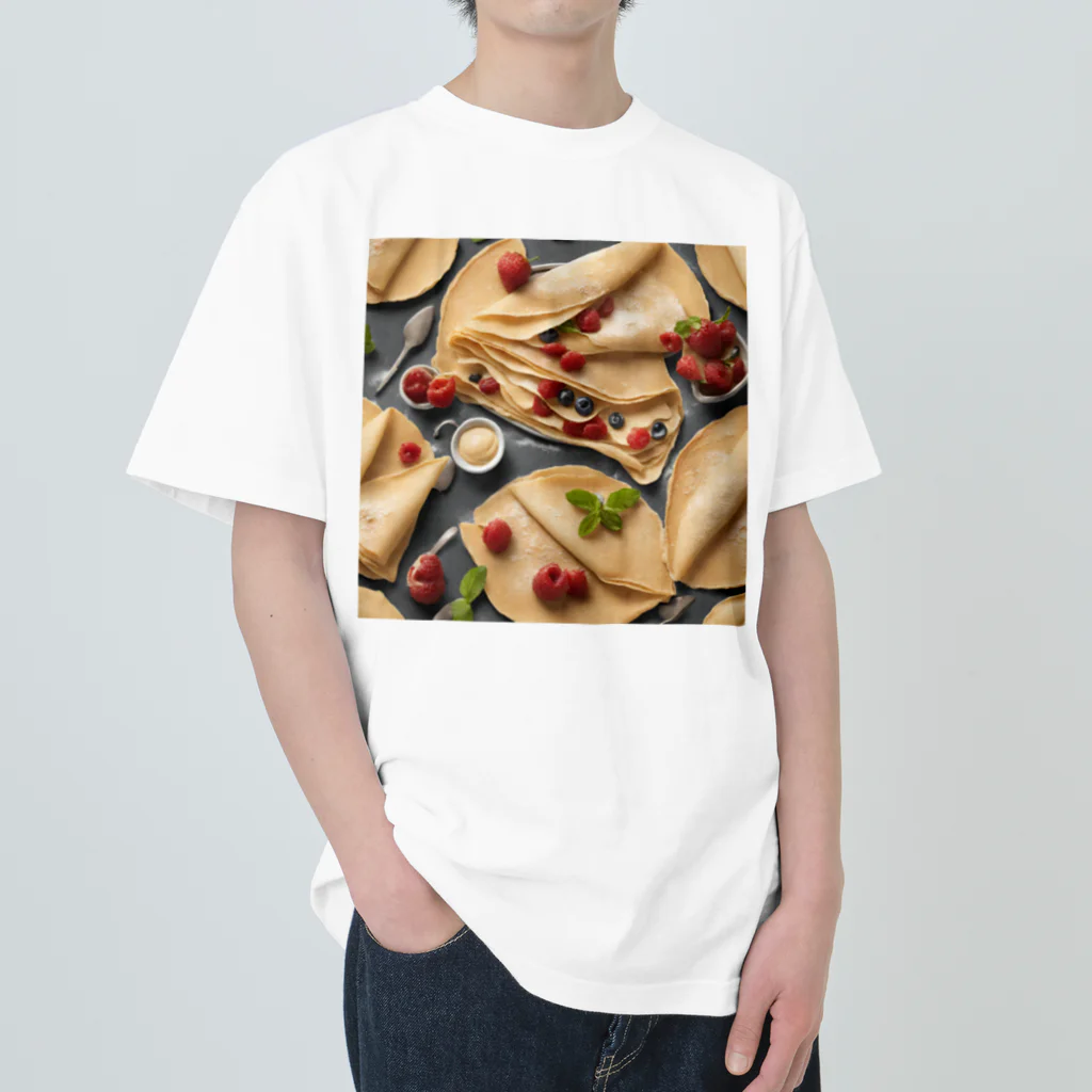 Dancing Sweets のダンシングクレープ Heavyweight T-Shirt