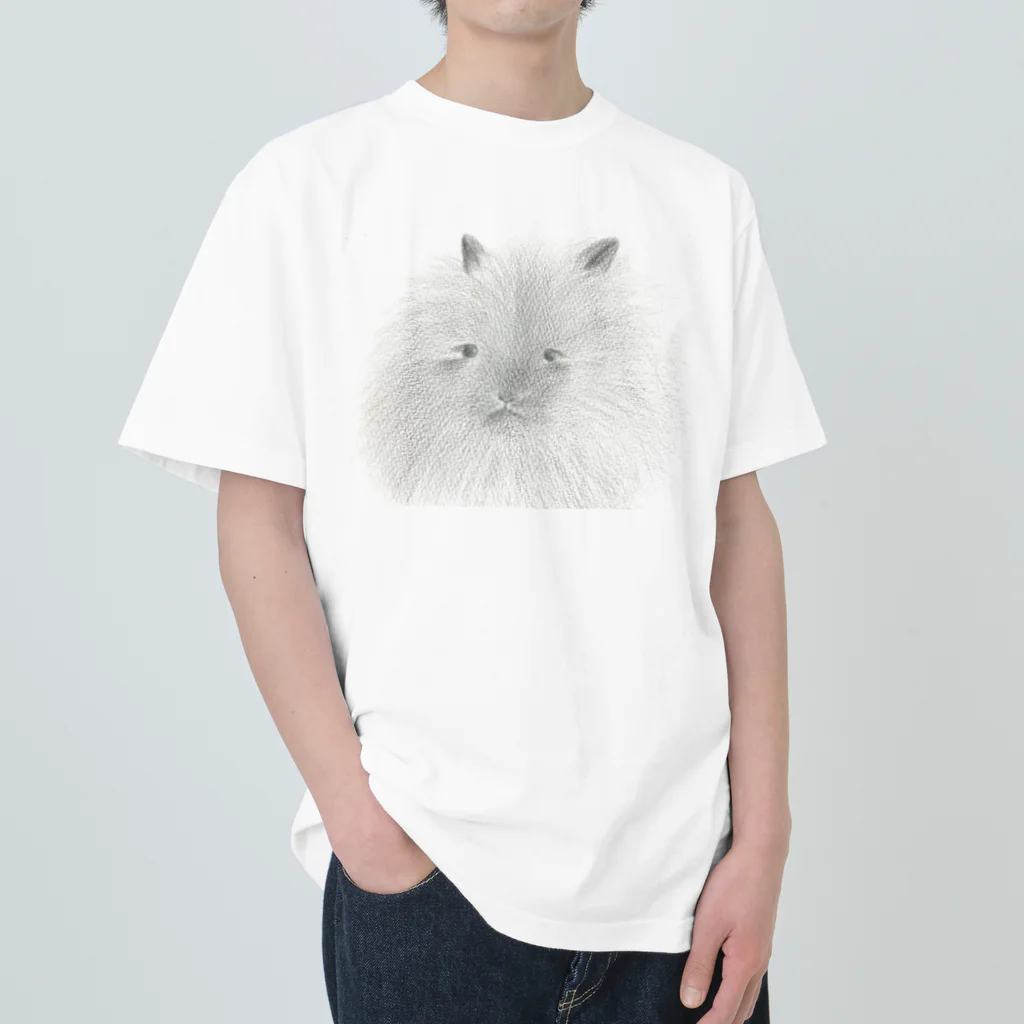 月詠桔梗のふわふわうさぎ Heavyweight T-Shirt