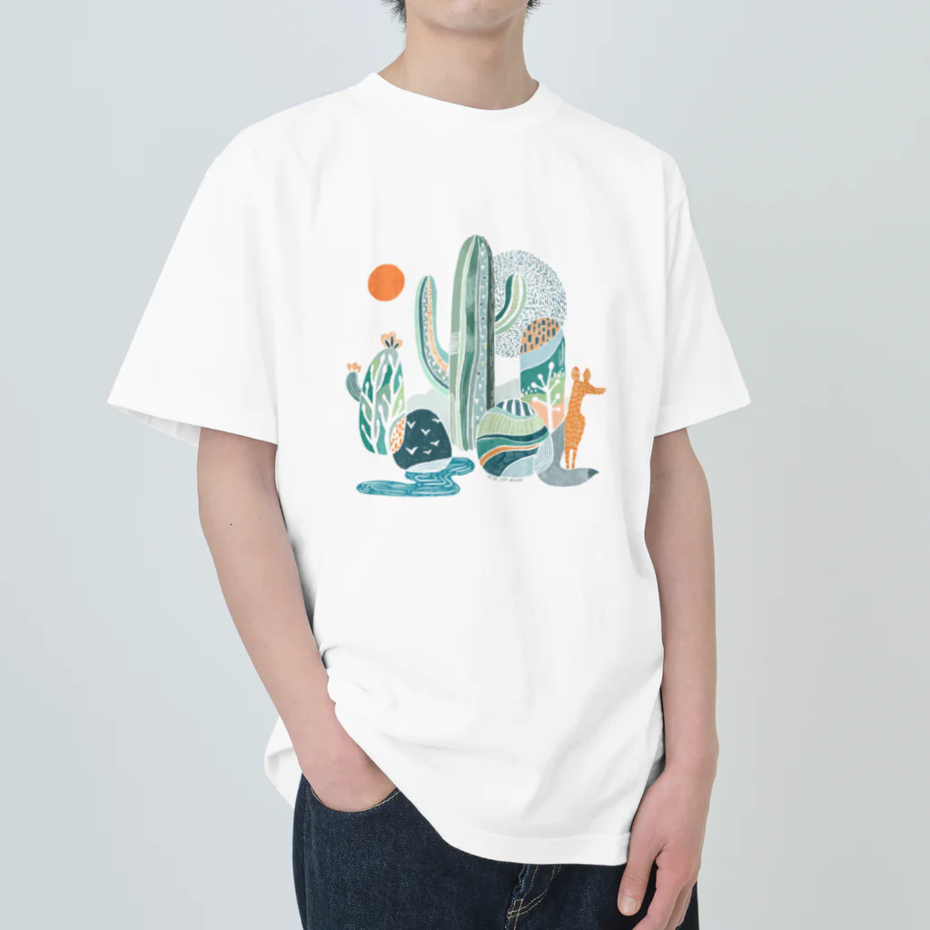 Olive Leaf Designs のOasis オアシス Heavyweight T-Shirt