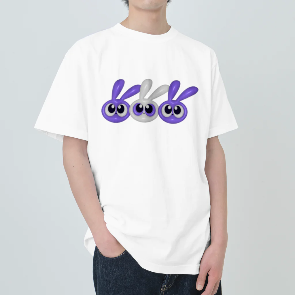 ８９６のぷくぷくラビッツ Heavyweight T-Shirt