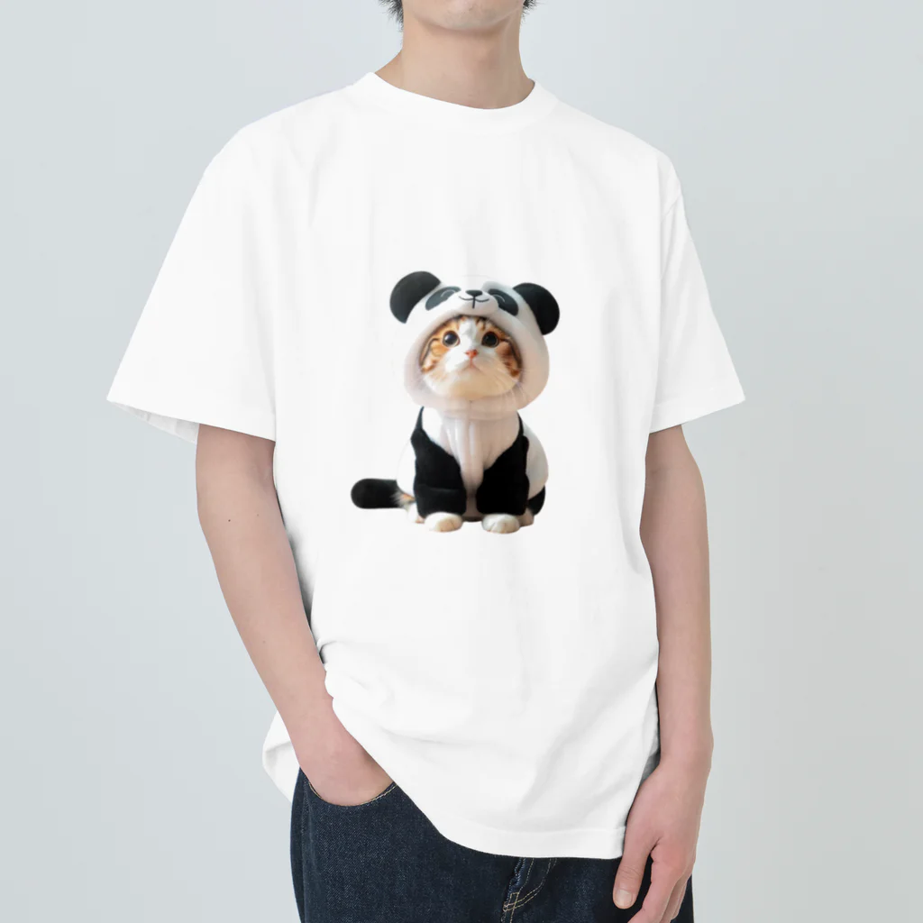 bui0000のパンダ？いいえ、ネコです Heavyweight T-Shirt