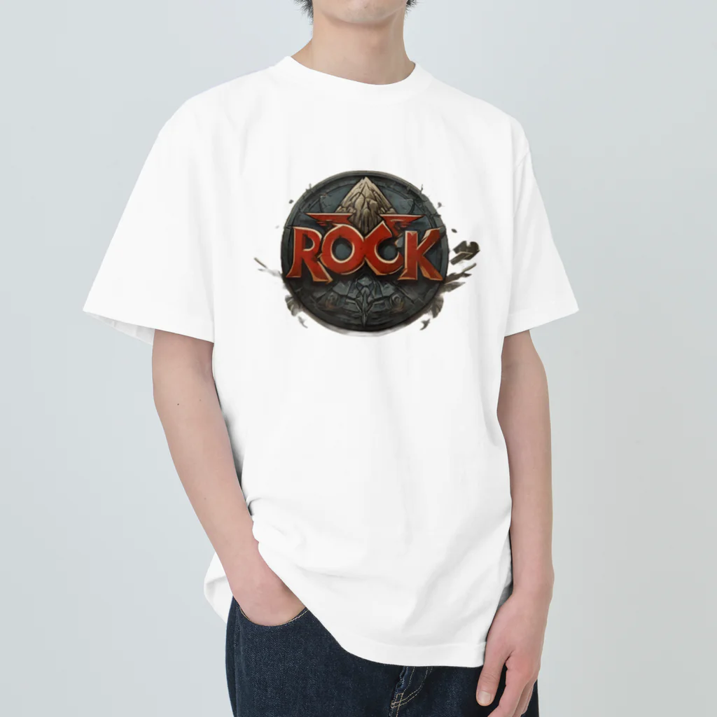 キャプテン カエルのROCKな山脈 Heavyweight T-Shirt