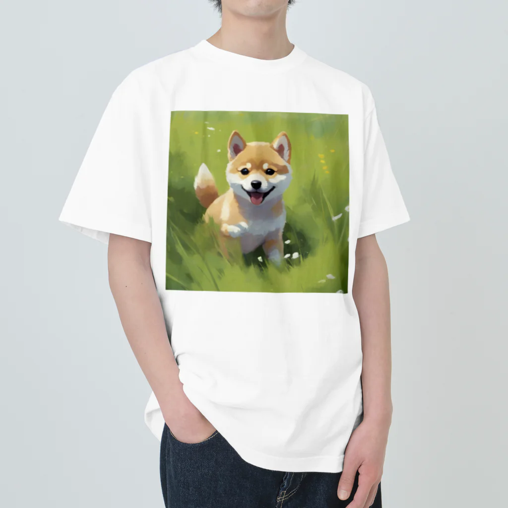 REINA-MAの柴犬 ヘビーウェイトTシャツ