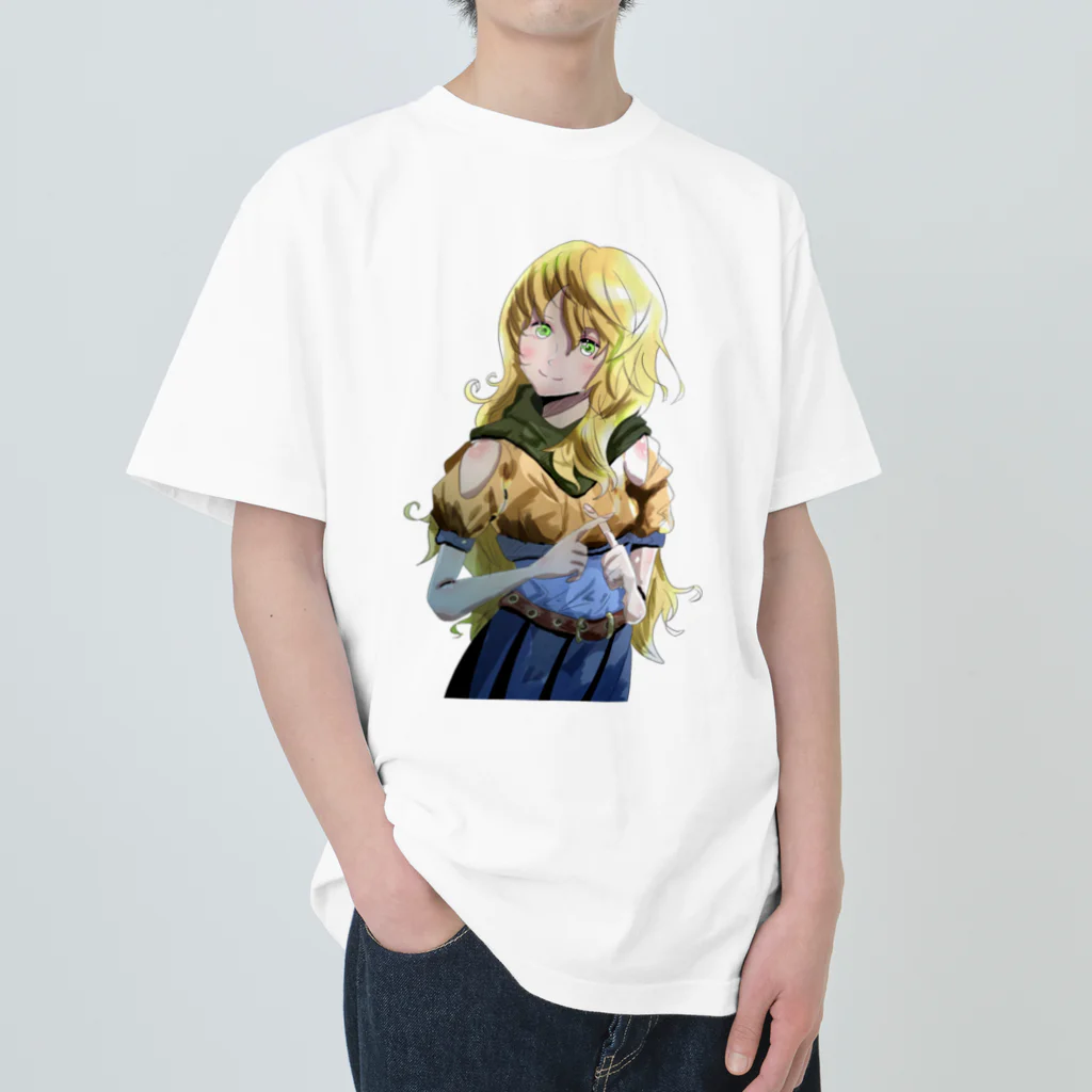 西田広次の少女X. Heavyweight T-Shirt