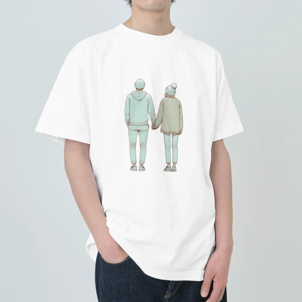 ヤシキ屋敷の冬の共鳴 Heavyweight T-Shirt