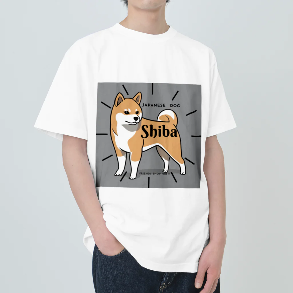 MarilyneのジャパニーズわんこShiba ヘビーウェイトTシャツ