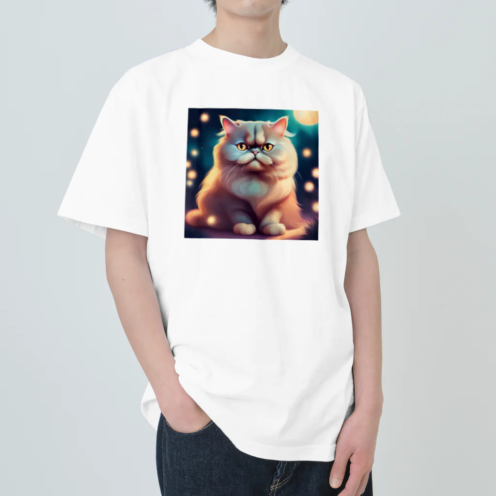 レモングラスのごきげんなペルシャ猫 Heavyweight T-Shirt