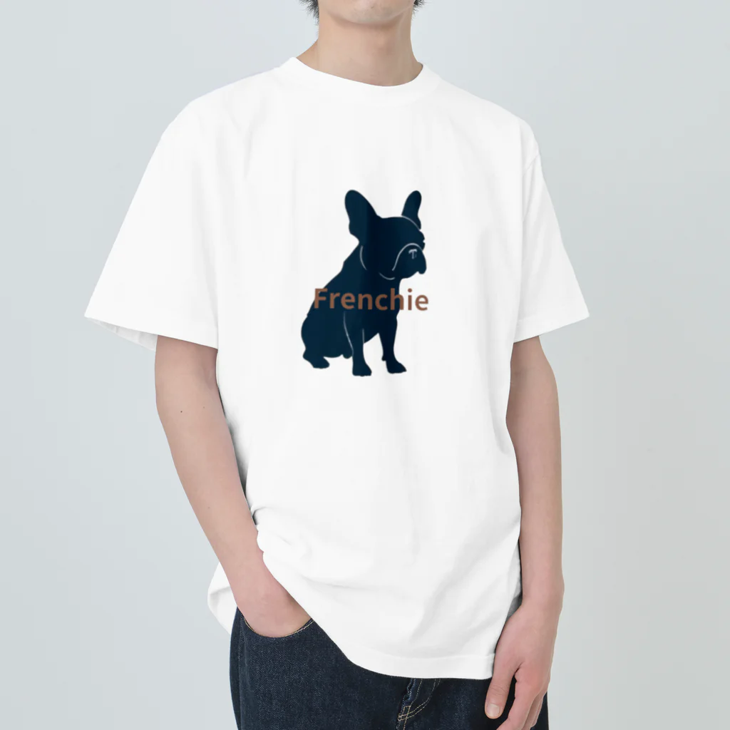 FRENCHIEのシルエットフレブル ヘビーウェイトTシャツ