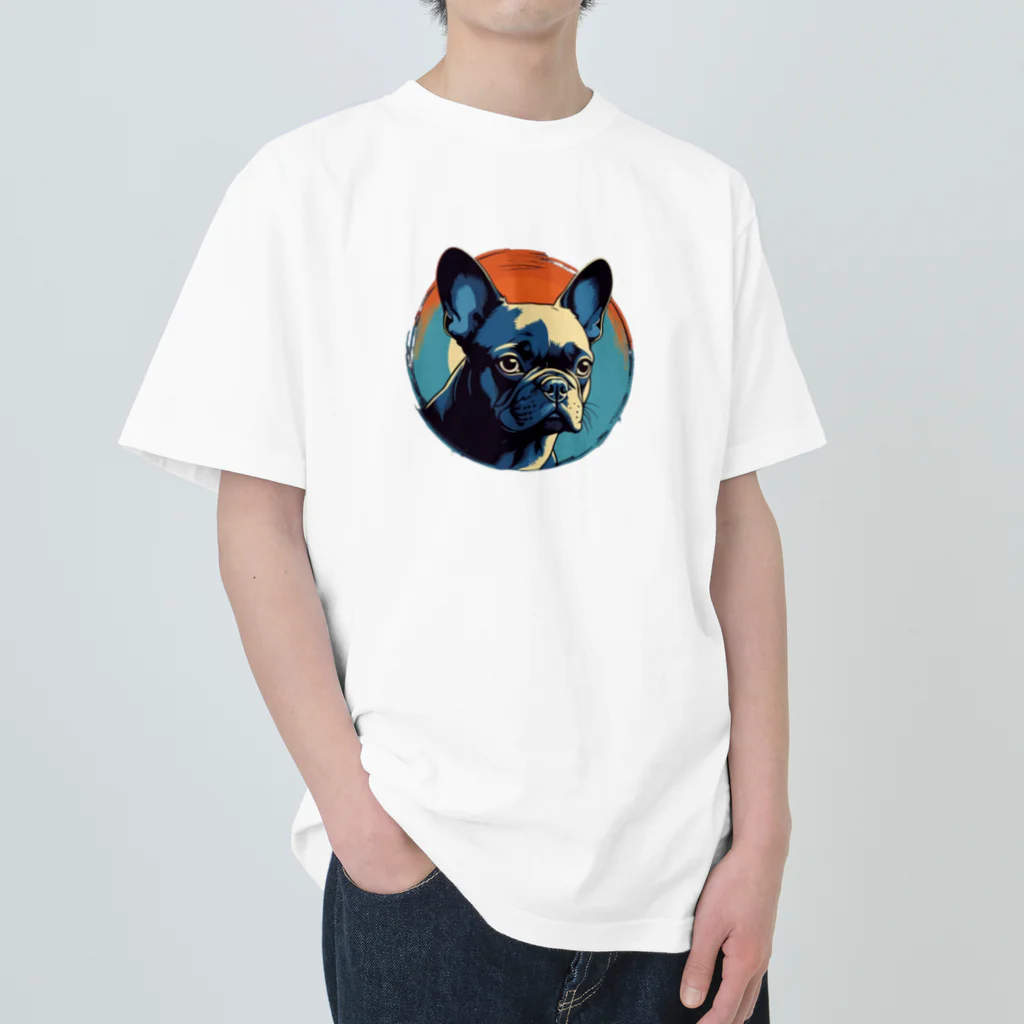 FRENCHIEのビンテージなフレブル ヘビーウェイトTシャツ