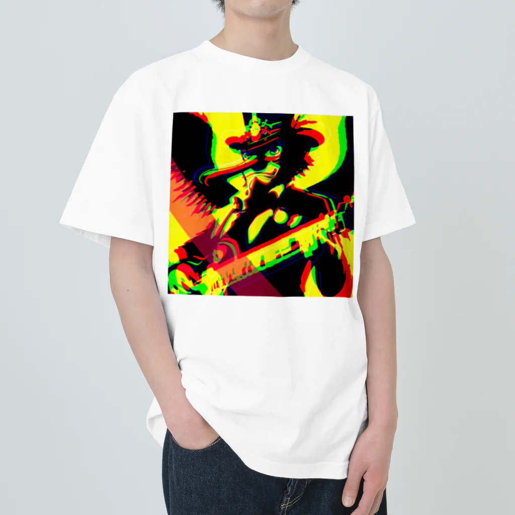 moon_takuanの天狗ブルースマン Heavyweight T-Shirt