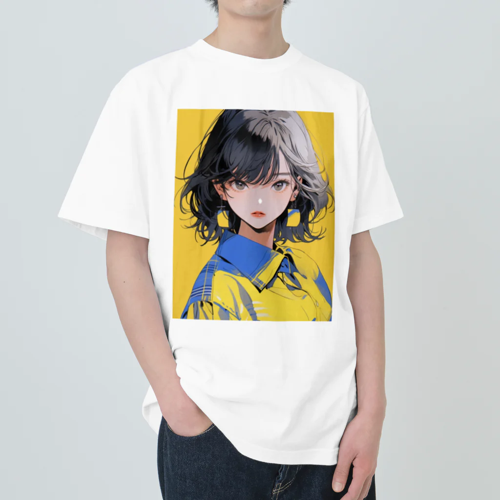 yanagi029のワイシャツ女子 Heavyweight T-Shirt