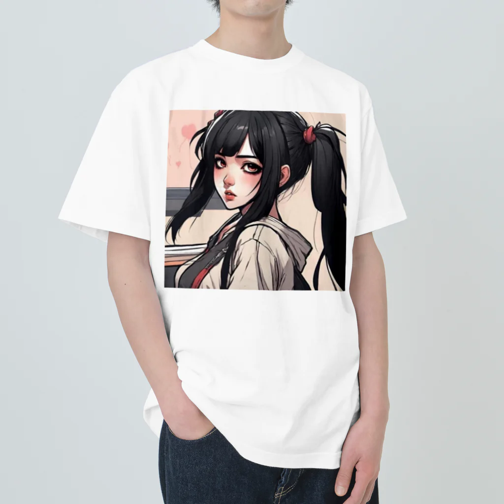 ミオンサクラギのブログサムネショップの地雷系女子 Heavyweight T-Shirt