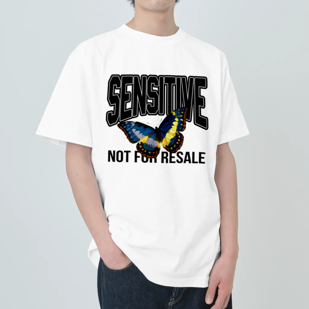 厨二病のたまり場のSensitive(Butterfly) Heavyweight T-Shirt