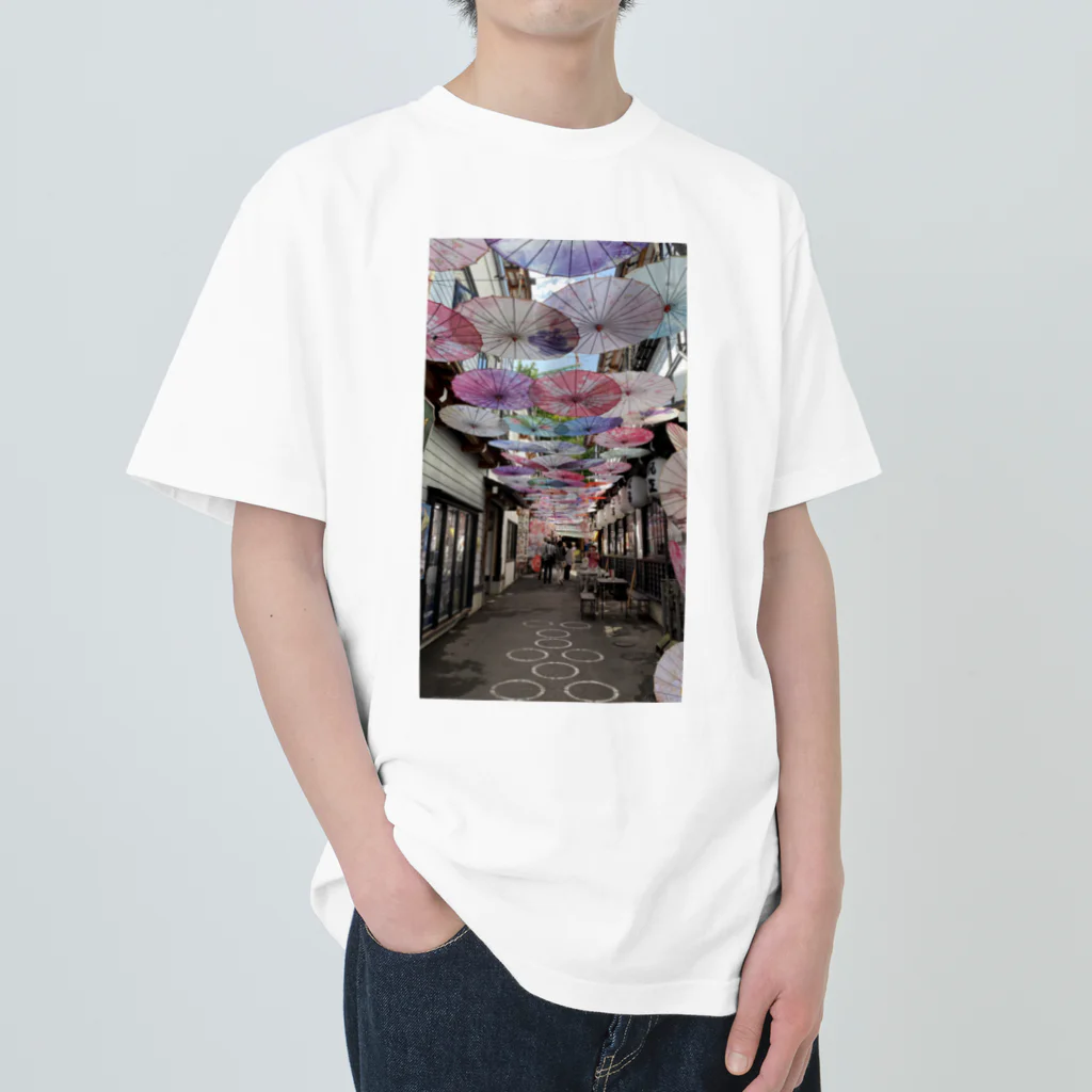 日常をのぞき見してみるの小樽 出世前広場 写真 ヘビーウェイトTシャツ