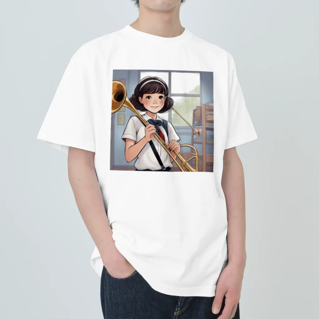 ほっこり絵音舎の部活動中！さらちゃん！！ Heavyweight T-Shirt