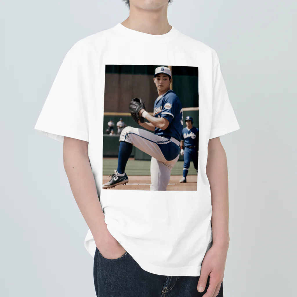 りん　チャンネルのAI野球 ヘビーウェイトTシャツ