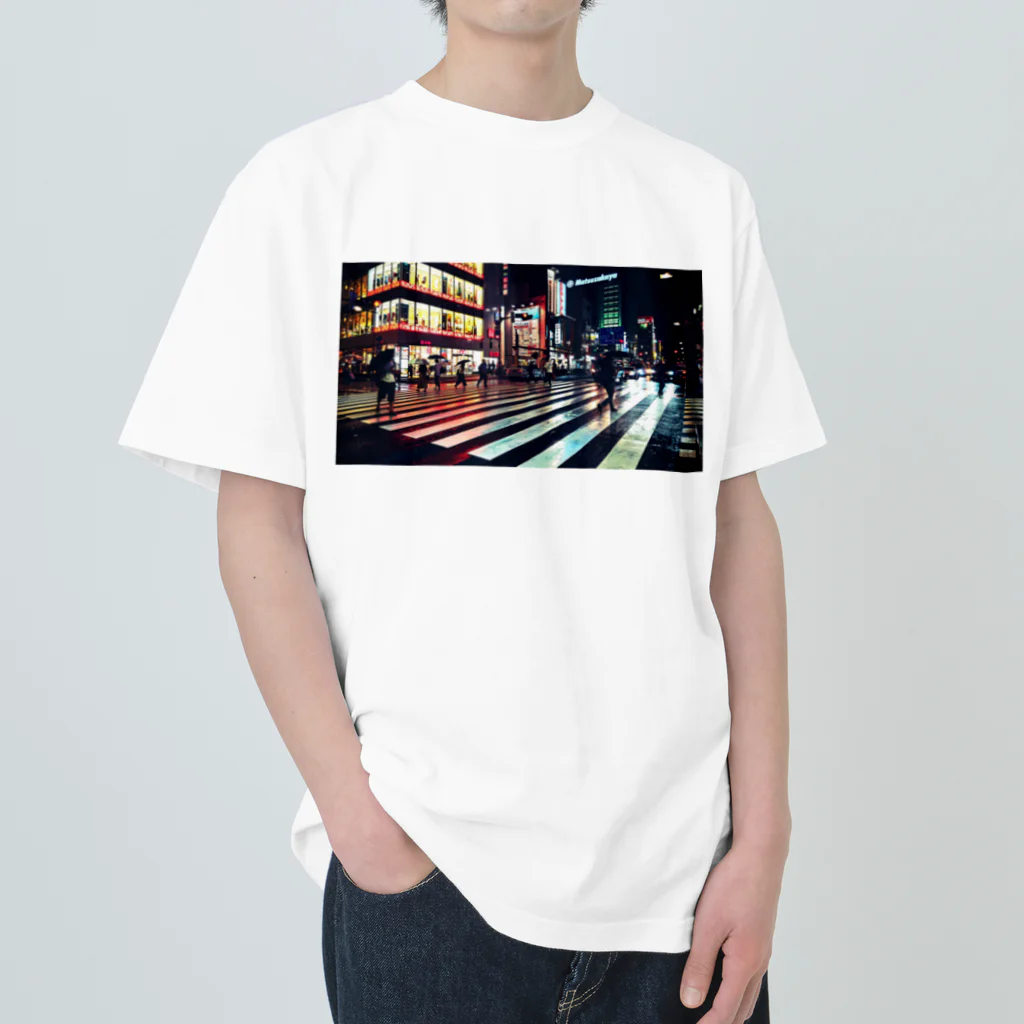 JINJIN_DRAMATIC_COMPANYの御徒町スクランブル交差点 Heavyweight T-Shirt