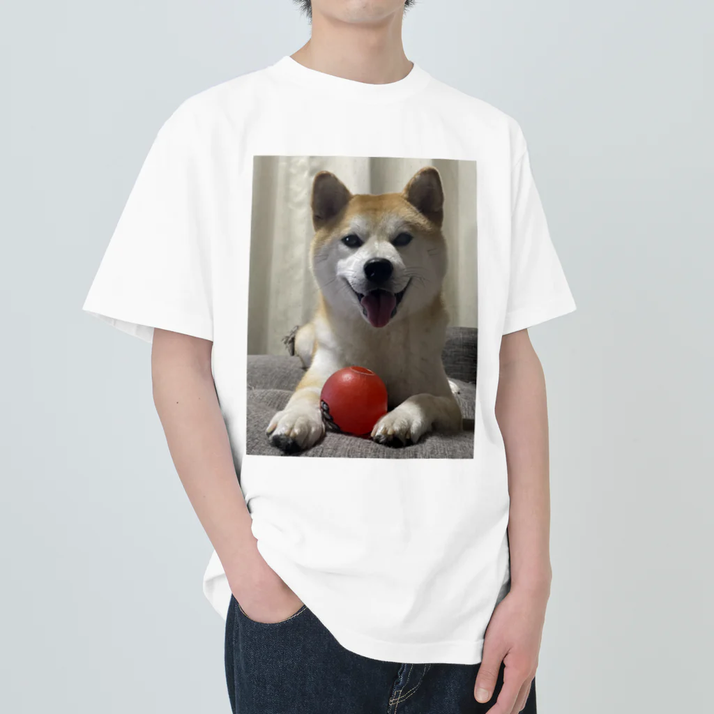 morizoh-0922の柴犬こっちゃん ヘビーウェイトTシャツ