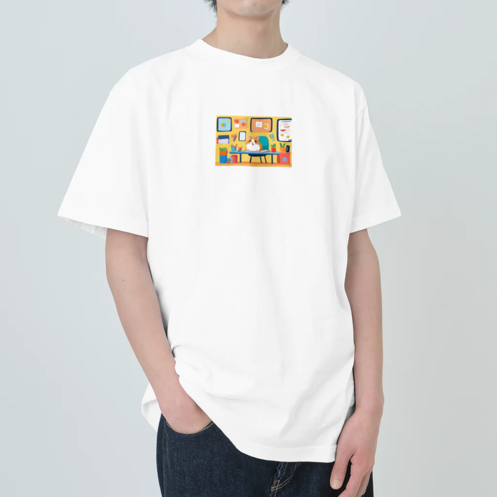 bam0508の仕事場のハムスター Heavyweight T-Shirt