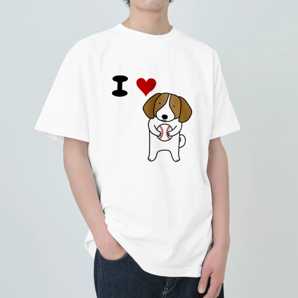 Mrs.Bean/ミセスビーンのボール拾ったワン Heavyweight T-Shirt