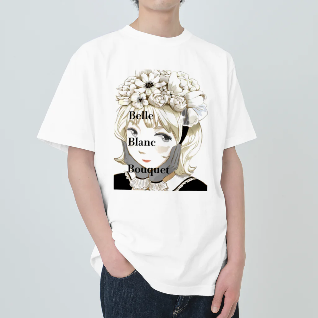 Belle-Blanc-Bouquetのベル子 Heavyweight T-Shirt