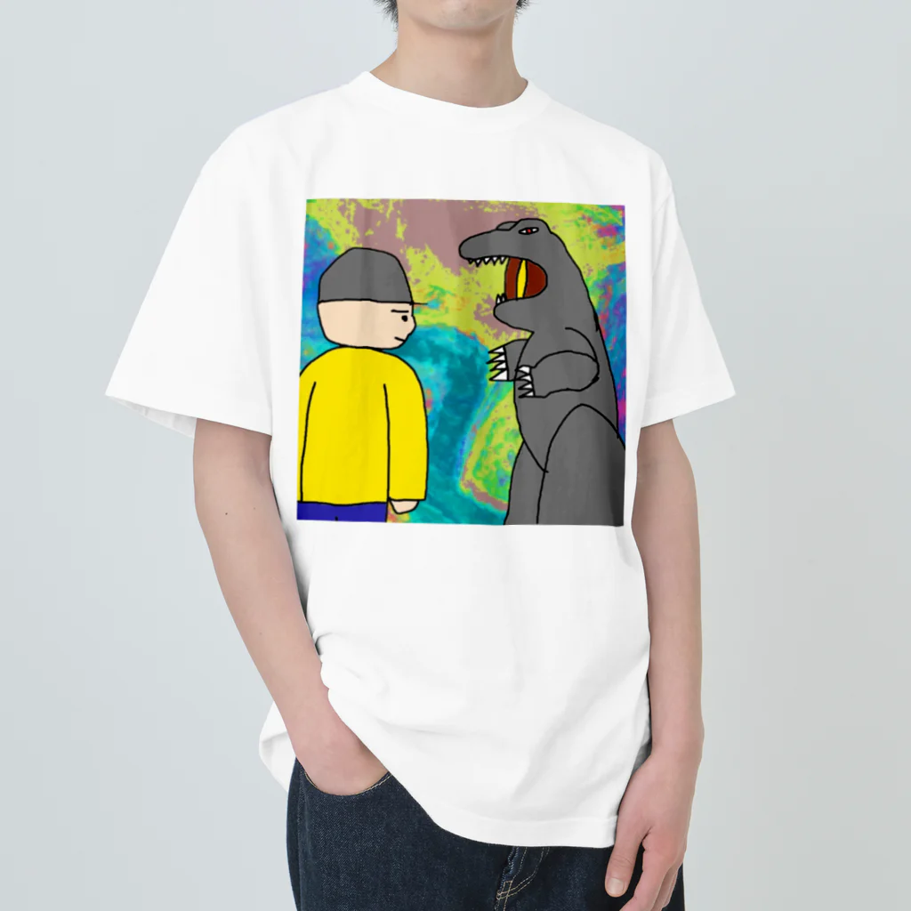 🇪🇪トロオドン🇪🇪のゴジラジオ ヘビーウェイトTシャツ