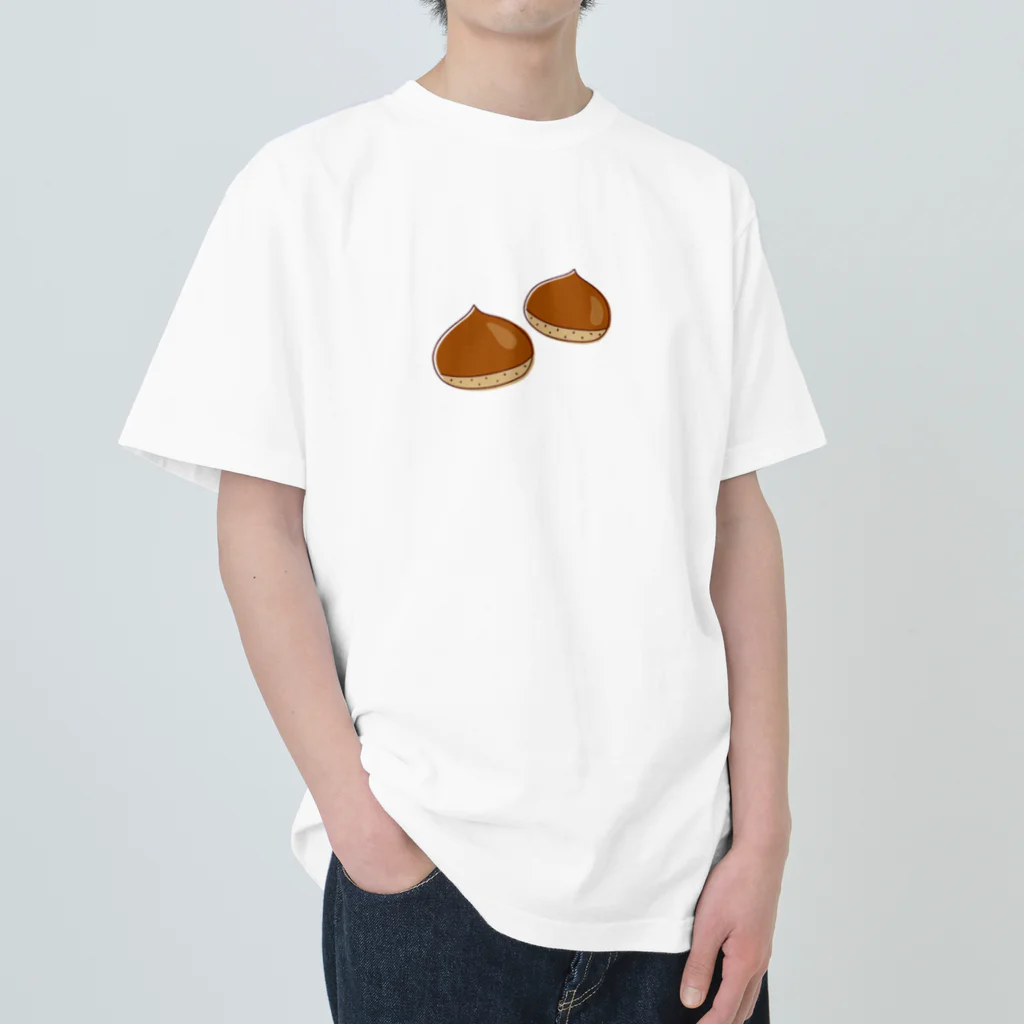 kudamono_fruits0730のくり ヘビーウェイトTシャツ