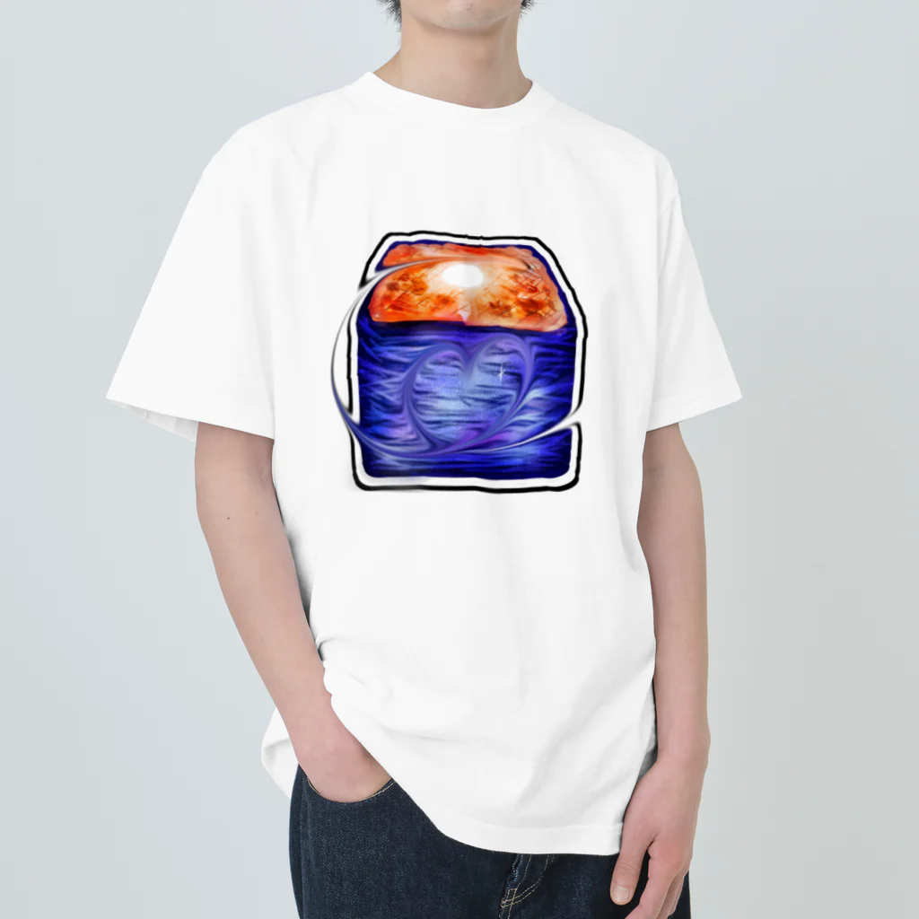 星乃荊サクの夕空と夜空のパンデグラタン ヘビーウェイトTシャツ