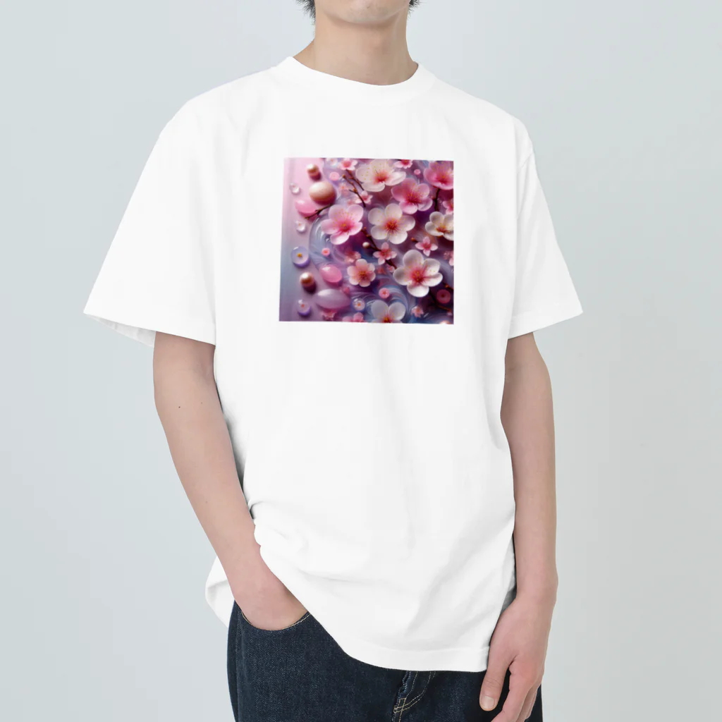 終わらない夢🌈の桜🌸 ヘビーウェイトTシャツ