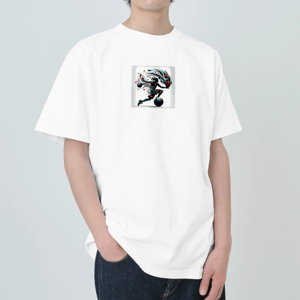 murankoの芸術的なバスケットボール ヘビーウェイトTシャツ