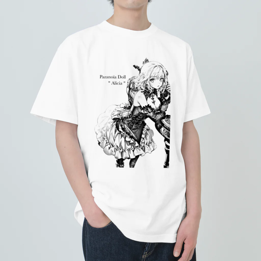 Paranoïa DollのParanoïa Doll "Alicia" ヘビーウェイトTシャツ