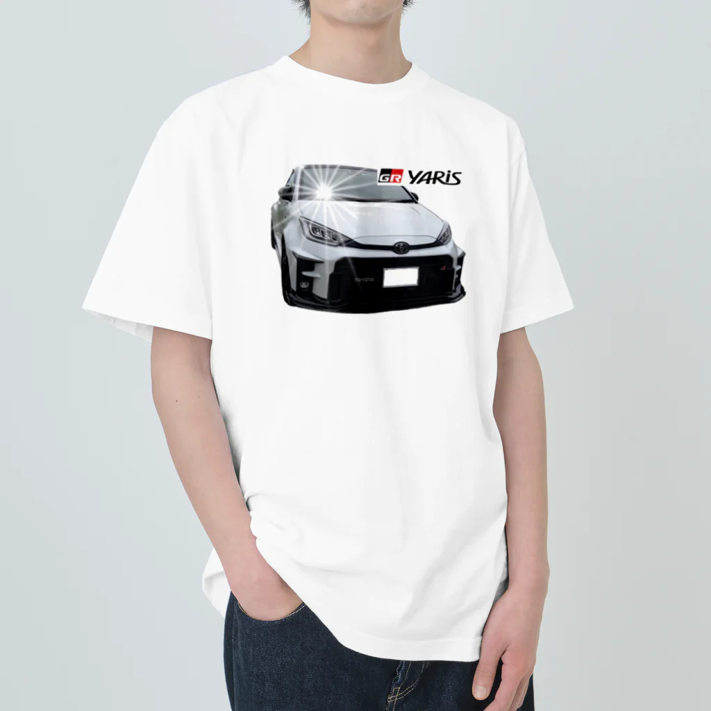 GRヤリスプリントグッズのTOYOTA 　GRヤリスのプリントグッズ Heavyweight T-Shirt