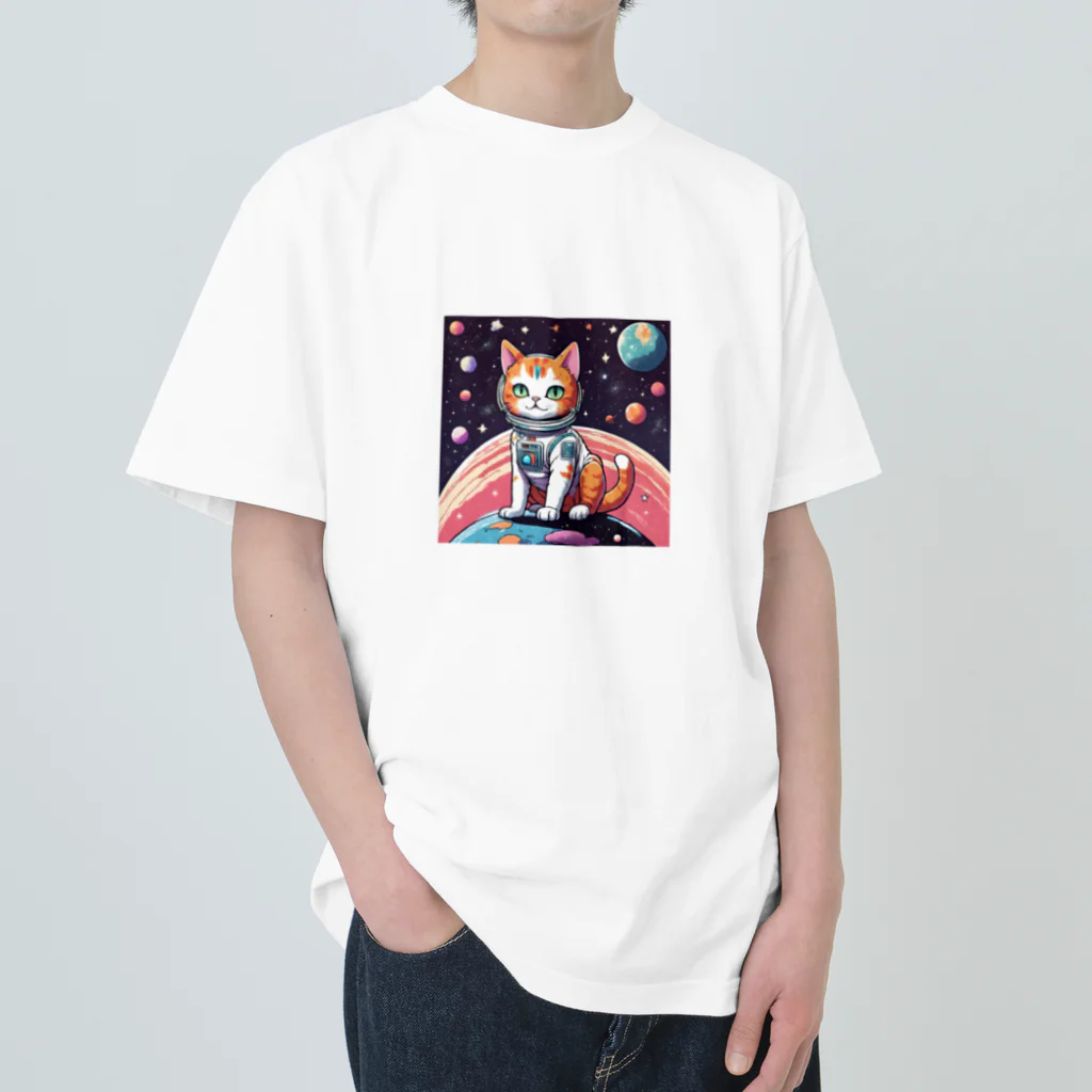 ochahanaの宇宙捜査隊すぺねこ ヘビーウェイトTシャツ