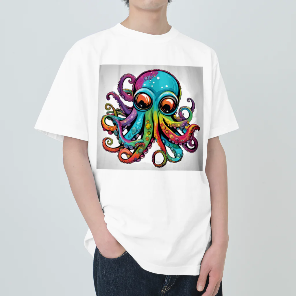 彩り屋のFUNKYOctopus Heavyweight T-Shirt