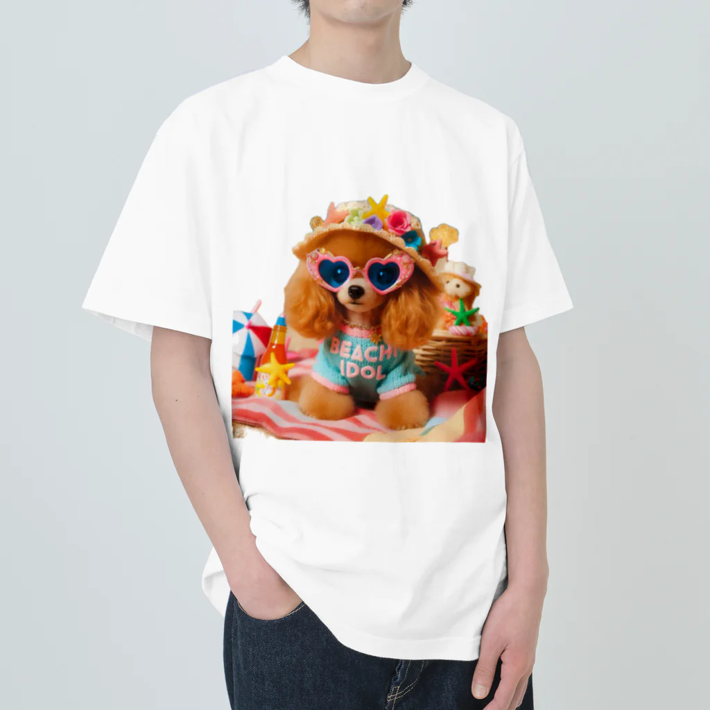 たけさくらのといぷーしか勝たん：BEACH IDOL ヘビーウェイトTシャツ