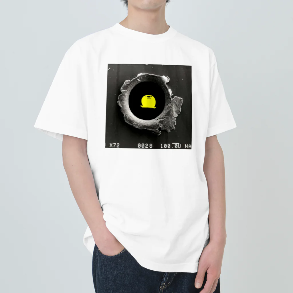 羽田ベースの弾痕deぽんぢ君 Heavyweight T-Shirt