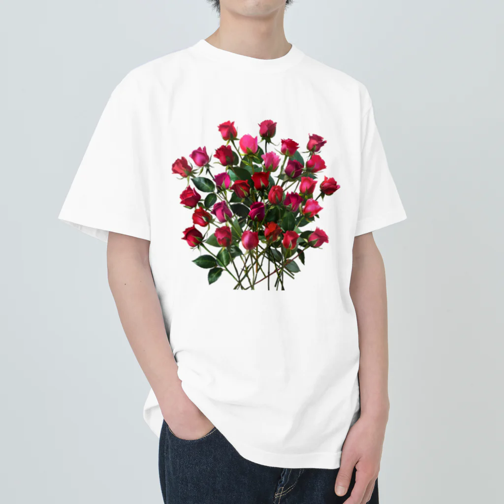 24_Redpink  visual calendarのRedpink 29Roses Heavyweight T-Shirt