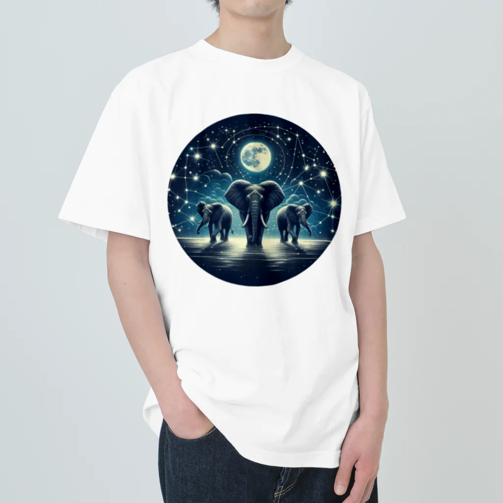 FUMYのNight  Elephant Symphonic ヘビーウェイトTシャツ