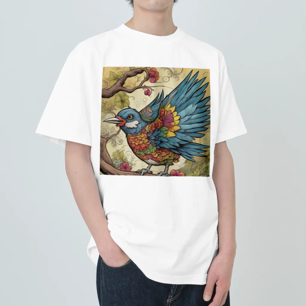 yuru☆yuruのグルグルなカッコウ ヘビーウェイトTシャツ