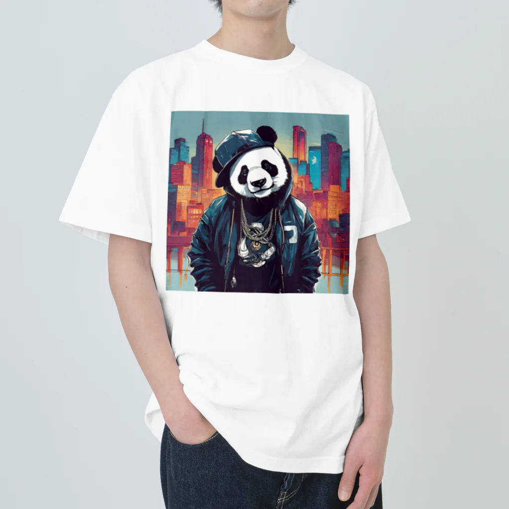 クレイジーパンダのcrazy_panda3 Heavyweight T-Shirt